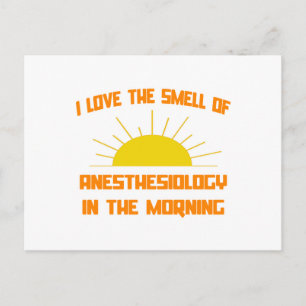 Carte Postale Odeur d'anesthésiologie le matin