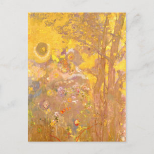 Carte Postale Odilon Redon - Arbre sur Arrière - plan Jaune