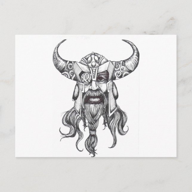 Carte Postale Odin le grand Dieu norse (Devant)