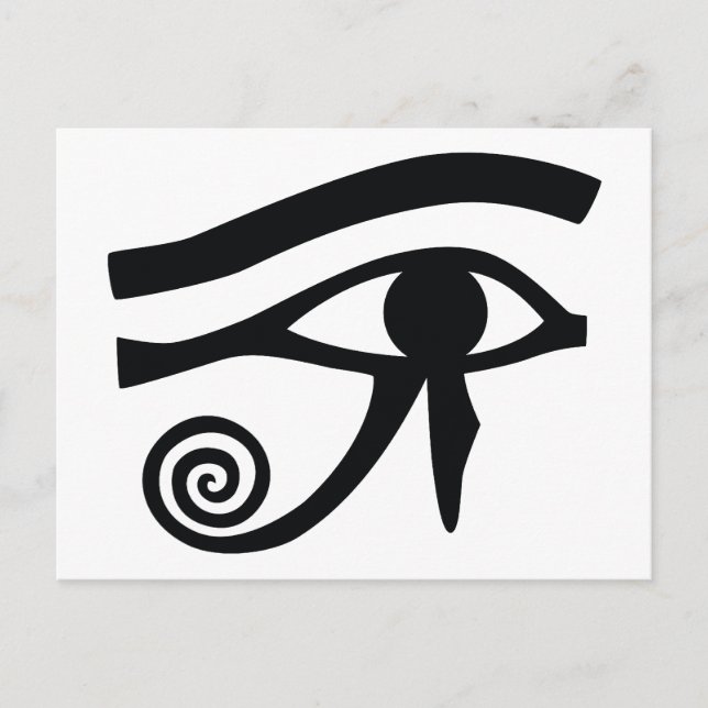 Carte Postale Oeil de Horus Hiéroglyphique (Devant)