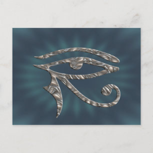 Carte Postale Œil d'Horus - ARGENT