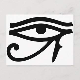 Carte Postale OEil d'Horus l'idée cadeau de dieu égyptien