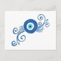 oeil mal bleu arrondi