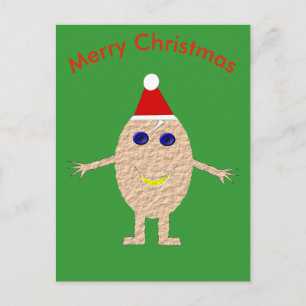Carte postale Oeuf de Noël amusant