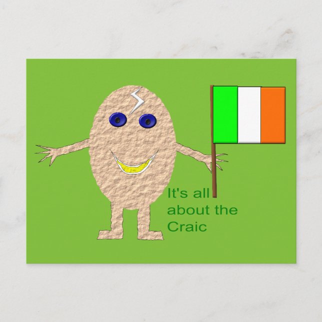 Carte postale Oeuf irlandais patriotique (Devant)
