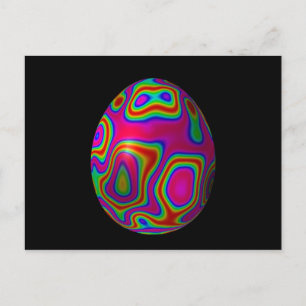 Carte Postale Oeuf psychadélique 5