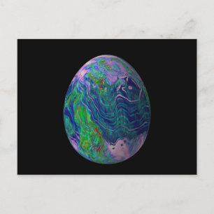 Carte Postale Oeuf psychadélique 7