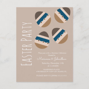 Carte Postale Œufs de Pâques en Chocolat Ton Terre Fête