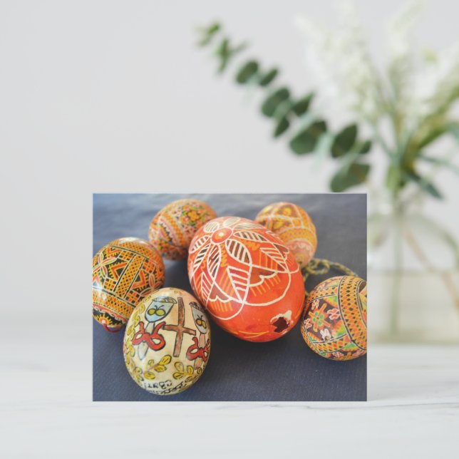 Carte Postale OEufs de Pâques en Ukraine (Debout devant)