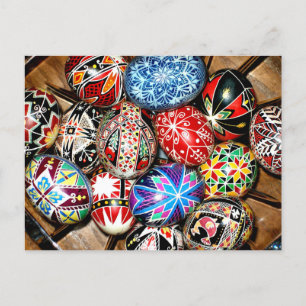 Carte postale Oeufs de Pâques ukrainiens