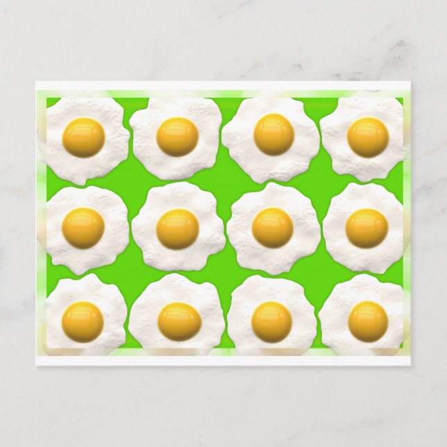 Carte Postale oeufs verts (Devant)