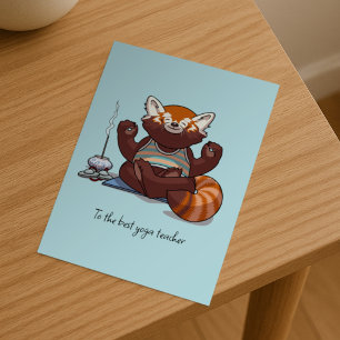 Carte Postale Œuvre d'art de remerciement pour le meilleur profe