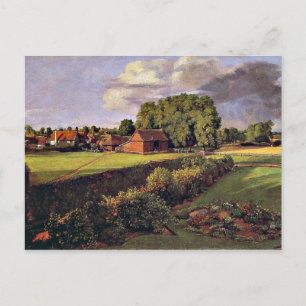 Carte Postale OEuvre d'art du jardin fleuri de Golding Constable