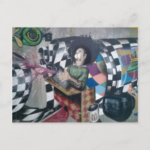 Carte Postale Oeuvre de graffiti Abstraite
