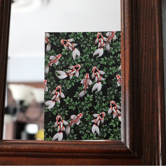 Carte Postale Oeuvre de Koi Pond Fish (Créateur téléchargé)