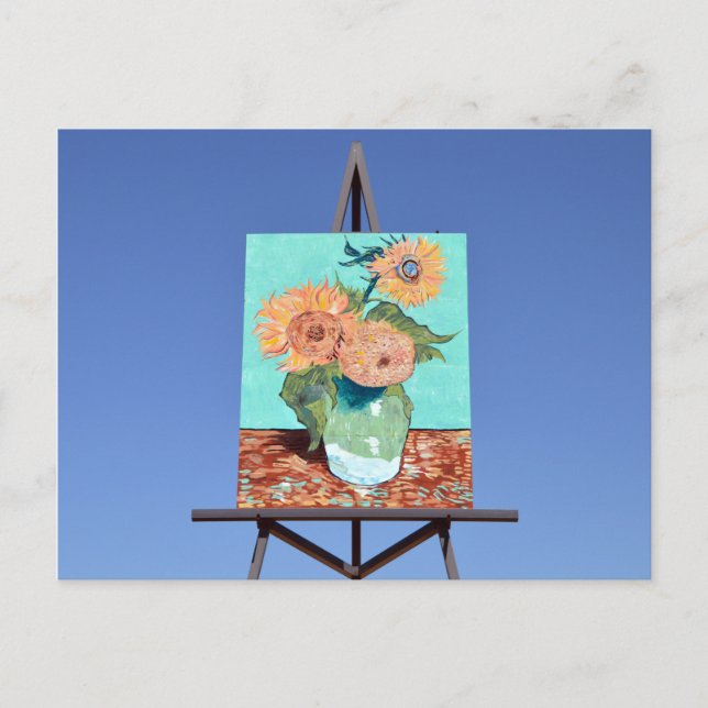 Carte Postale Oeuvre de Tournesols de Van Gogh, Goodland, KS (Devant)