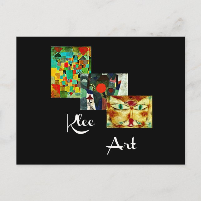 Carte Postale OEuvre Klee, collage Paul Klee (Devant)