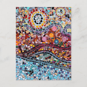 Carte Postale OEuvre murale en mosaïque