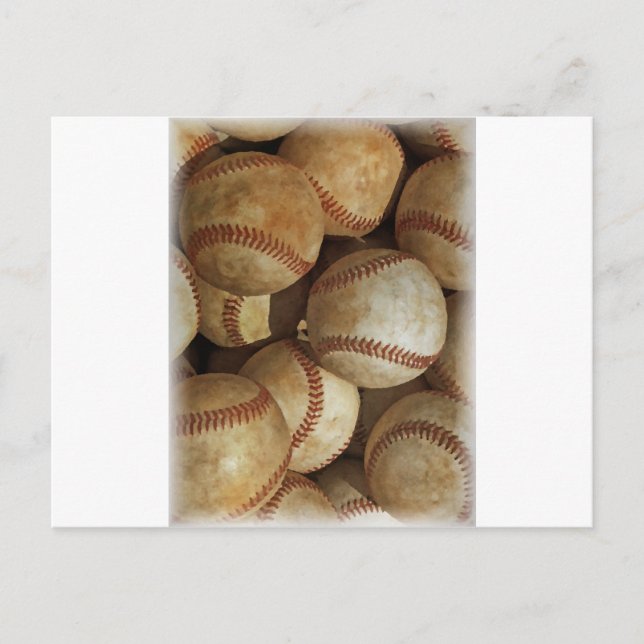 Carte Postale Oeuvre tendance de baseball (Devant)
