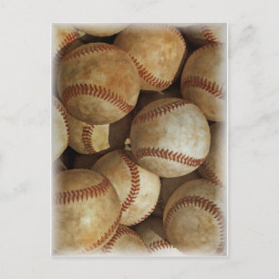 Carte Postale Oeuvre tendance de baseball