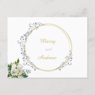 Carte postale officielle mariage 