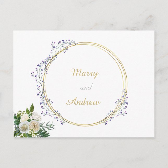 Carte postale officielle mariage (Devant)