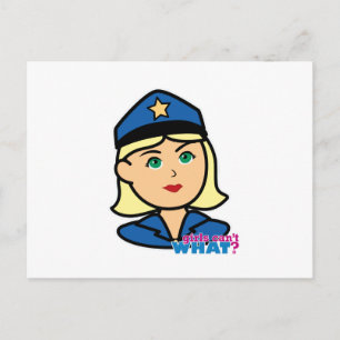 Carte Postale Officier de police