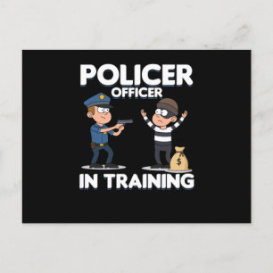 Carte Postale Officier De Police En Formation Policier Cop Don