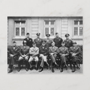 Carte Postale Officiers supérieurs américains de la Seconde Guer