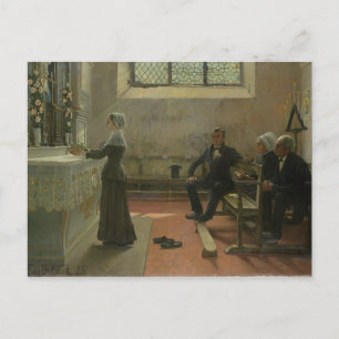 Carte Postale Offrir à la Vierge le jour d'après le