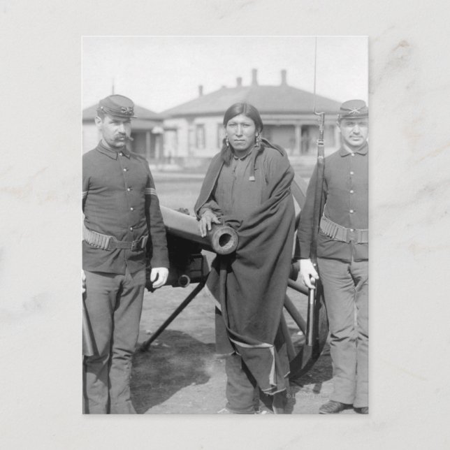 Carte Postale Oglala Indian Plenty Hors (Devant)