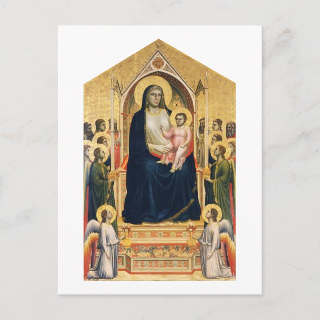 Carte Postale Ognissanti Madonna, Giotto, 1306-1310 (Devant)