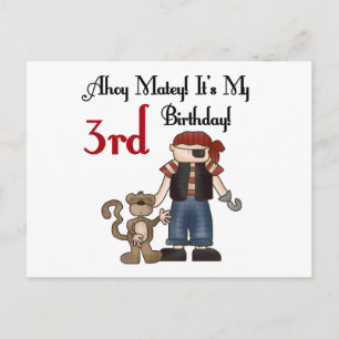 Carte Postale Oh 3èmes T-shirts et cadeaux d'anniversaire de