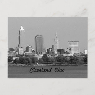 Carte postale OH Black and White Cleveland