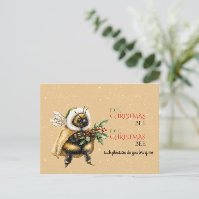 Carte Postale Oh, Christmas Bee, Oh, Christmas Bee (Debout devant)