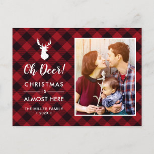 Carte Postale Oh Deer Christmas ici Red Buffalo Photo