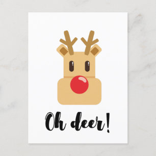 Carte Postale Oh Deer Noël