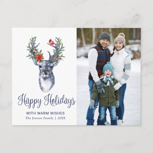 Carte Postale Oh Deer Quelle année Noël Voeux de Noël Pos (Devant)