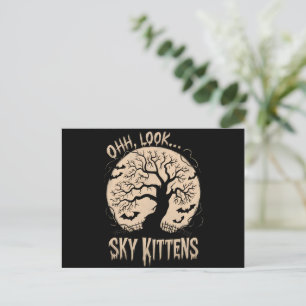 Carte Postale Oh Regardez Les Chats Du Ciel Halloween Drôles De 