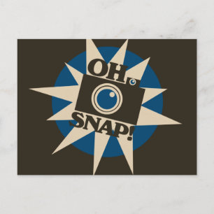 Carte Postale Oh Snap Caméra Rétro