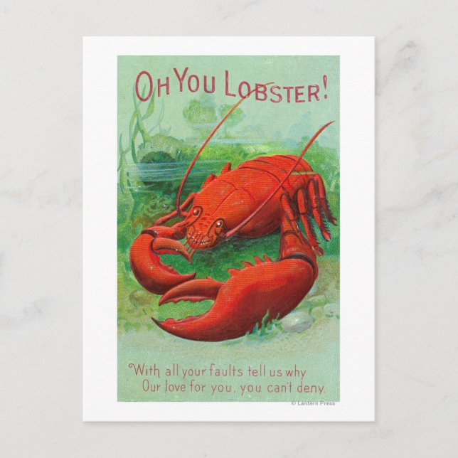 Carte Postale Oh Vous Scène De Homard (Devant)