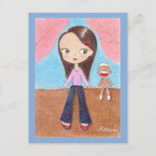 Carte postale Ohanami (observation des fleurs de c