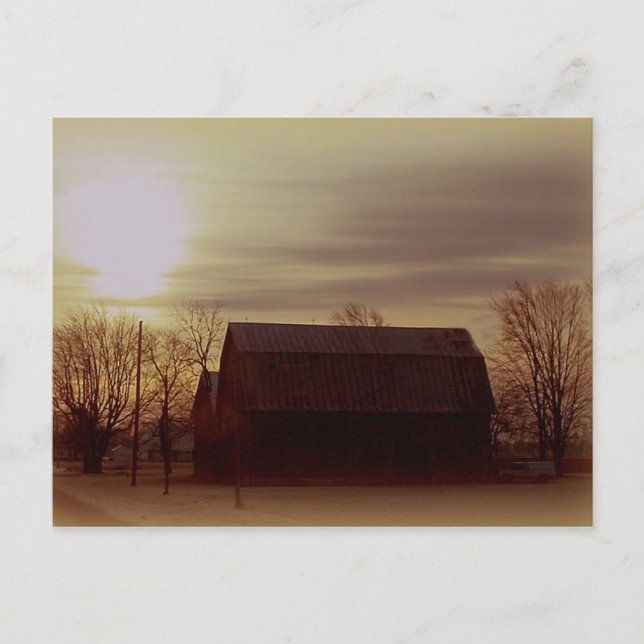 Carte Postale Ohio Barn (Devant)