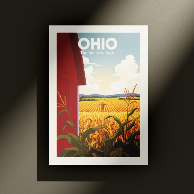 Carte Postale Ohio vintage (Créateur téléchargé)