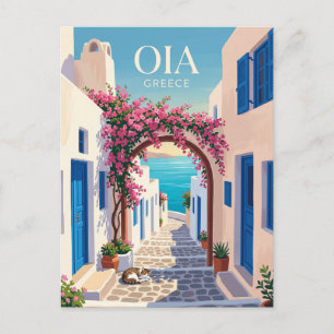Carte Postale Oia Grèce