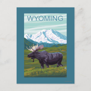 Carte Postale Oie avec MountainWyoming