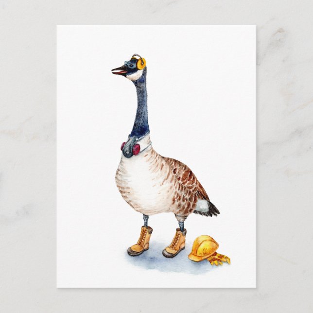 Carte Postale Oie de sécurité (Devant)