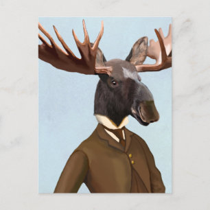 Carte Postale Oie En Costume Portrait