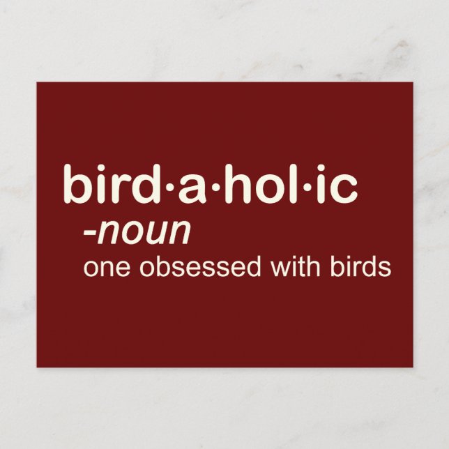 Carte Postale oiseau a hol ic (Devant)