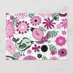 Carte Postale oiseau de caniche